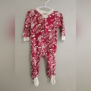 Burt's Bees Baby Pink and White One Piece